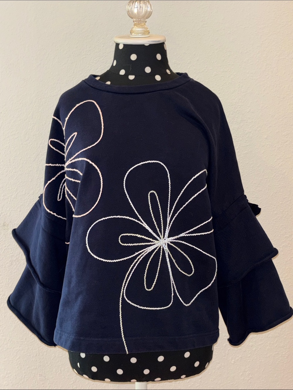 Parker Embroidered Floral Sweatshirt